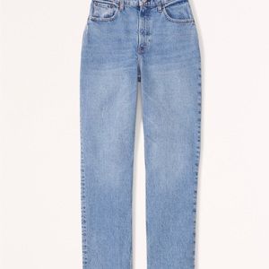 Abercrombie Curve Love ultra high-rise 90s straight jeans